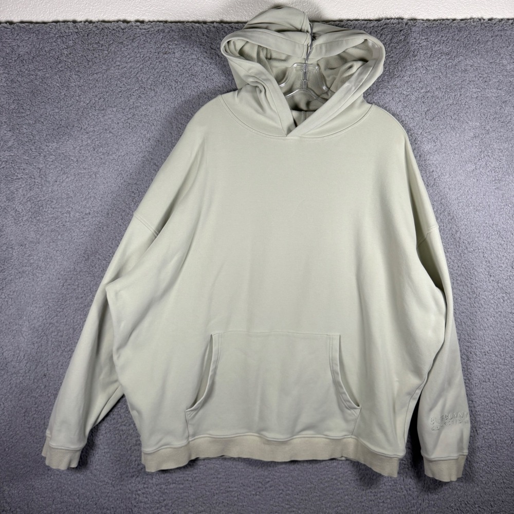 Buffbunny Collection Oversized Hoodie‎ 2XL Light Sage Green Cotton Fleece